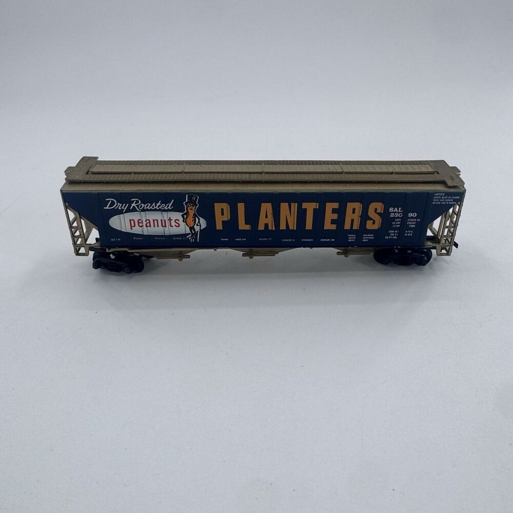 Tyco Planters Peanuts HO Covered Hopper, Box, All Steps, Vintage Fast Shipping